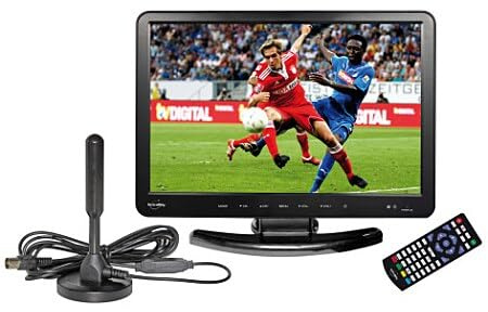 BM SONIC TV-110-DVD Téléviseur LCD 15,4 Pouces Lecteur DVD intégré TNT HDMI USB SD Noir