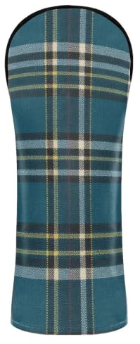 Golfklubbans skyddsöverdrag 3 storlekar för förare trä hybrid | Präglat mönster fuskläder precisionssömnad hållbara bygger golfklubba skötsel utrustning Thompson tartan