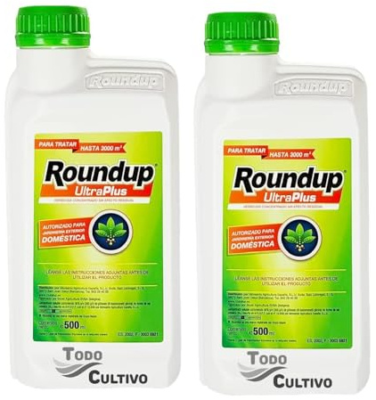Todo Cultivo herbicida roundup ultra plus 36% 1 litro. (100 litros de Agua). Herbicida liquido Concentrado sin Efecto Residual.