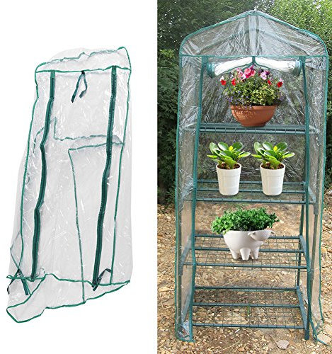 69 x 49 x 160 cm Jardin Mini Serre Chaud Imperméable À l'eau Anti- Plantes De Fleurs De Maison Verte Facile À Déplacer Jardinage en Plein Air pour Patio, Pelouse Et Jardin