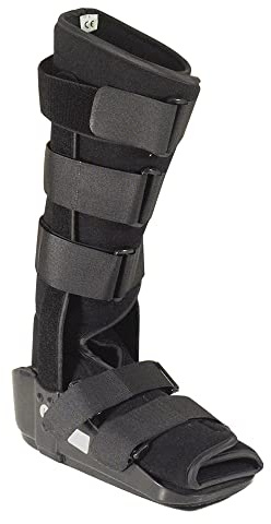 17 Inch Orthopaedic Fixed Walker Boot - UK Size 12 to 13 - Rehabilitation Aid - Lightweight Construction - Steel Reinforcement - Post Operation Shoe