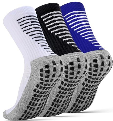 NEWIROVE Calcetines Futbol Niño Calcetines Futbol Antideslizantes Niños Medias Futbol Niños Calcetines Deporte Transpirables para 3-12 años Futbol, Baloncesto, Corriente 2Pares/3Pares