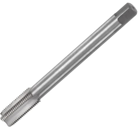 QUARKZMAN Taraud à Filetage Métrique M14 x 1.5 H2 Main Gauche 130mm Fraiseuse à Filetage à Cannelure Droite Extra Longue, Outil de Réparation de Taraudage