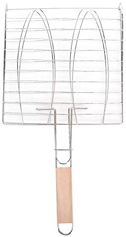 Cesta de Parrilla de Malla de Barbacoa de Red de Barbacoa con Antiadherente de Acero Inoxidable para Horno de Barbacoa