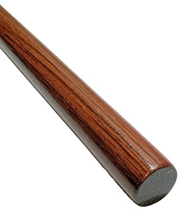 TEKKA BUDO Hanbo Trainings-Stock - aus Roteiche - 90 cm gerade Form - Aikido Kobudo Kampfsport Kurzstab Holz