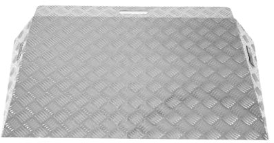 TRUTZHOLM Türschwellenrampe von 4-10 cm Höhe Traglast 250 kg Aluminium grau Stufenrampe Türrampe Überfahrhilfe (10-12 cm)
