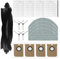 FUANA Piezas de repuesto para Hoover HG4 Hydro Pro/para Hoover HG4 Hydro Vacuum Parts Robot Aspiradoras Accesorios con cepillo principal Cepillos laterales Filtro Bolsa de polvo Kit de paño de fregona