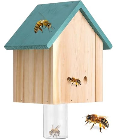 Bee Trap Carpenter - Outdoor Pest Catters, Insect Control Boxes | Wood Wood Wasp Deterrent, Wood Device Eco-Friendly Exterminator