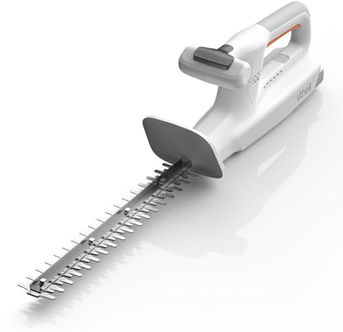 Litheli 20V Cordless Hedge Trimmer 15.7 (5/8 Cut), 3.75lbs Ultra-Lightweight Battery Powered Bush Trimmer with Hardened Steel Dual Action Blade, Portable Shrub Trimmer for Garden Yard & Branch