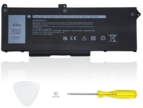 Batterie pour Ordinateur Portable RJ40G Compatible avec Dell Latitude 14 5420 Latitude 15 5520 Precision 15 3560 Series 01K2CF 075X16 WY9DX P137G P137G001 P104F P104F001 0WK3F1 0M3KCN