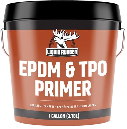 Liquid Rubber EPDM and TPO Primer – High-Performance Basecoat for RV, Camper and Trailer Roof Protection, 1 Gallon