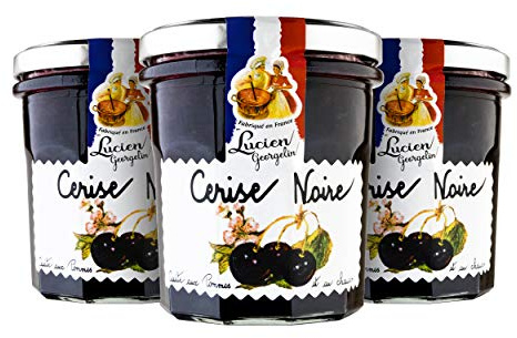 Lucien Georgelin Préparation de cerise noire le lot de 3 pots de 320g