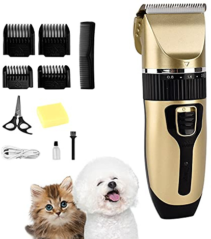 Rasoio professionale per cani e gatti, 10 accessori