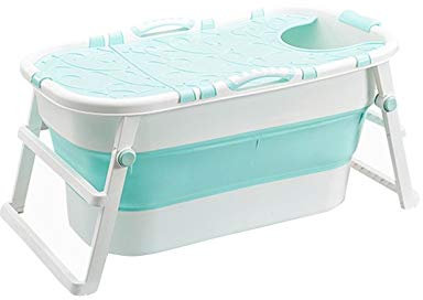 KLZUOPT Bañera portátil para Adultos, bañera de Aislamiento sin silicón, cubeta de baño para Adultos para el hogar, bañera de baño Plegable portátil, pequeña Piscina privada