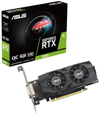ASUS GeForce RTX 3050 OC (6GB GDDR6/PCI Express 4.0/1500MHz/14000MHz/Low Profile)