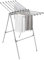 Sinbide Wäscheständer Interieur Faltbarer Kleiderständer mit 2 Flügeln Wäscheständer Edelstahl Standtrockner Gewichtskapazität 10kg Wäschetrockner mit Clip Windschutz Wäschetrockner Outdoor