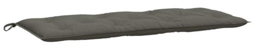 vidaXL Cojín para Banco de jardín Tela Gris Oscuro Melange 120x50x7 cm, cojín, cojín de Banco, cojín de Asiento, cojín de Exterior, cojín de Banco