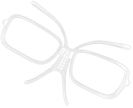 Qsvbeeqj Clip adaptador de inserción de gafas de esquí de 140 mm ajustable para gafas de esquí, snowboard, accesorios de gafas deportivas, adaptador de gafas para esquí