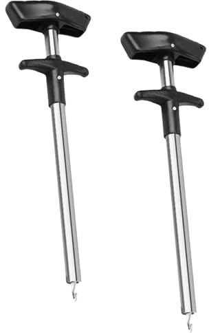 Oxtxuzdm Lot de 2 séparateurs d'hameçons de pêche - Outil de retrait d'hameçon en aluminium - Accessoire de pêche multifonction