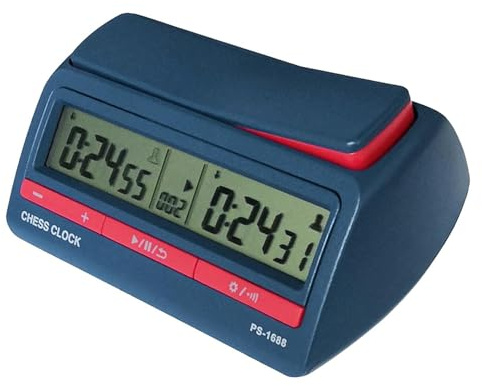 QLECXZI Orologio da scacchi digitale professionale con funzioni di conto alla rovescia, adatto per allenamenti di giochi da tavolo e competizioni ufficiali. Timer da scacchi