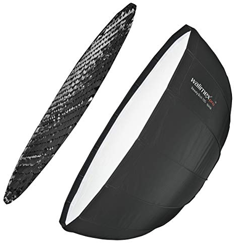 Walimex pro Studio Line Beauty Dish Softbox QA105 - Beauty Dish Light Shaper, 105 cm Diameter, 46 cm Deep, Foldable, with Grid, Indoor and Outdoor Diffuser, for Speedlite Attachment Flash Studio