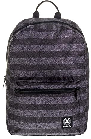 ZAINO INVICTA - PACKABLE SMART - Righe - Grigio - completamente ripiegabile - americano 20 LT