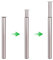 Dhouse Tischbeine Ø 60 mm Tischbeine Höhenverstellbar 710-1100mm Möbelfuß Zylindrisch Metall Tischbeine Geeignet Tischfuß für Frühstückstisch Schreibtisch Arbeitsplatten(Nickeldrahtzeichnung)