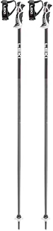 Leki Bold Lite S Ski Poles, Anthracite-Black-Bright Red, 115 cm