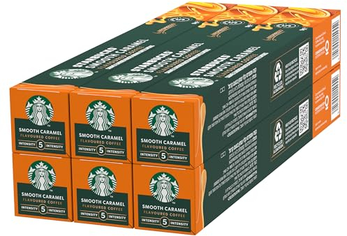 STARBUCKS Caramel de Nespresso, Cápsulas de Café de Tueste Suave 6 x 10 (60 Cápsulas)