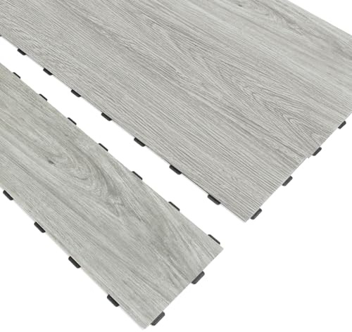 Art3d Interlocking Luxury Vinyl Flooring Tile, Wood Floor Plank for Kitchen Bathroom - Waterproof, Anti-Slip, Wear-Resistant, Reusable - 36 x 6 Inch, 18-Pack Cover 27 Sq. Ft