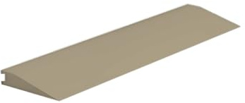 Roppe Rolling Traffic Transition Profile #74, Natural, 3/8 H X 9' L X 3-1/2 W