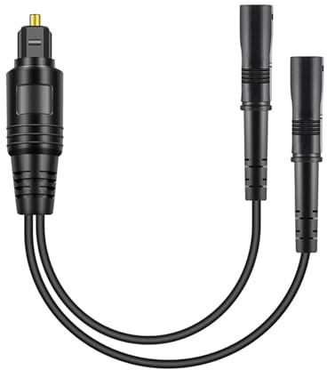 Cavo audio SPDIF uno a due, 1 maschio a 2 femmina, cavo adattatore splitter ottico digitale, cavo adattatore audio per amplificatore digitale, splitter audio ottico Toslink digitale, per