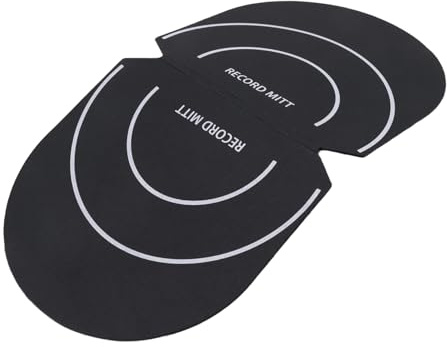 Elydiva Record Cleaner Handler Mitt Vinyl Record Clip Disc Cleaning Protection Pad No Fingerprints for Vinyl LP Records