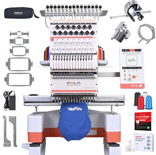 PooLin EOM : Machine à Broder Professionnelle Industrielle et Compacte. Lancez Votre Projet d'entreprise Commerciale. Personnalisez des Casquettes, Chapeaux, Chemises, Pulls et bien plus encore.