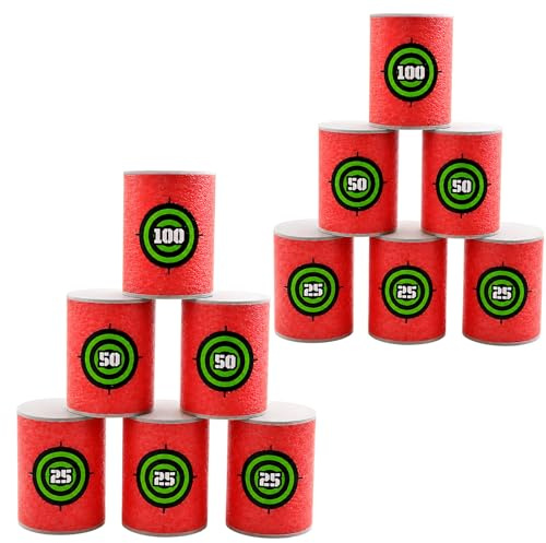 12PCS Target, Gun Target, Indoor and Outdoor Gaming, Foam Dart Practice, Family Activity, Game Accessories