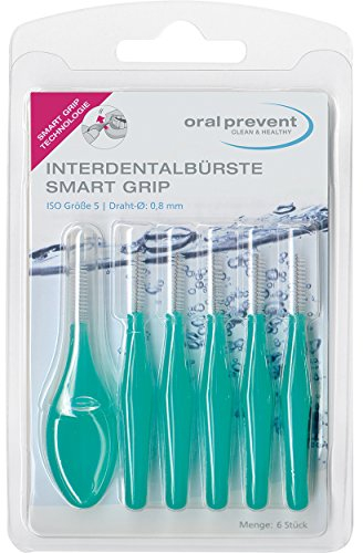 Oral Prevent Interdentalbürsten Smart Grip 0.80 mm grün, 2er Pack(2 x 6 Stück)
