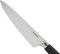 Le Creuset Coltello da chef, Lama in acciaio inox 18,8 da 20 cm con filo liscio, Manico in resina fenolica, Nero,Argento, 98000320000300