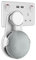 Gelink Socket Wall Mount for Google Home Mini, Nest Mini (2nd gen) Holder Stand Hanger Plug in Kitchen Bathroom Bedroom, Hides the Long Cord (White)