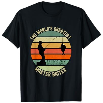 The World's Greatest Master Baiter Funny Fishing Lovers T-Shirt
