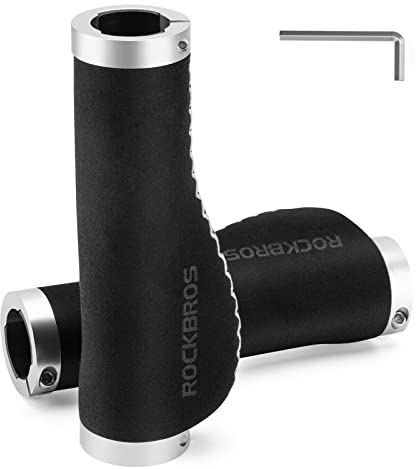 ROCKBROS Fahrradgriffe Ergonomische rutschfeste Lenkergriffe Lock-On Design MTB Lenker Griffe für Mountainbike, Rennrad, Trekkingrad, E-Bike, Cityrad, Faltrad, Scooter