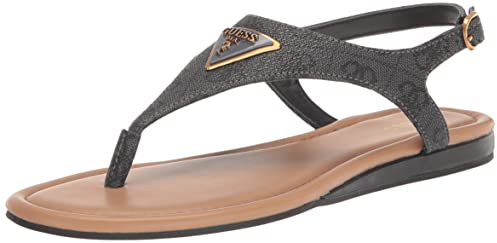 GUESS Unali Sandali da donna, Nero 001., 37.5 EU