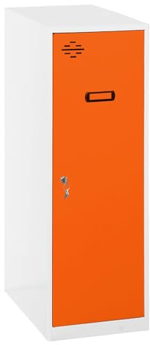 SimonRack Spind, Metall, Weiß/Orange, 915 x 300 x 500 cm