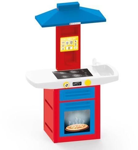 LEMODO Kinderküche | Spielküche mit 18-teiligem Zubehör | Spielzeug Küche für Kinder ab 3 Jahre | Kinderspielküche mit Geräuschfunktion | Spielzeugküche für Mädchen und Jungen