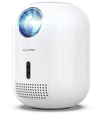 Beamer【Autofokus/Trapezkorrektur】 Portable Beamer mit 5G WiFi und Bluetooth, Mini Beamer 4k Native 1080P Outdoor Projektor, Heimkino Video Beamer kompatibel mit Smartphone/TV Stick/PS5 Projektor