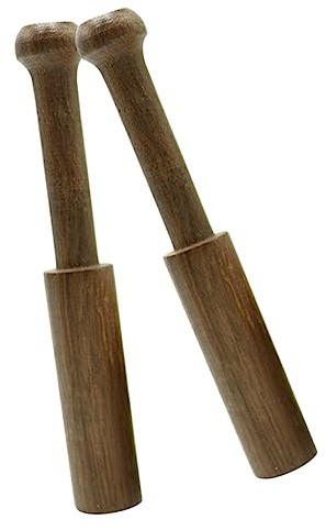 HEMOTON Mazo de Madera para Cuenco Sonoro 2piezas para Meditación y Yoga Diseño Sencillo