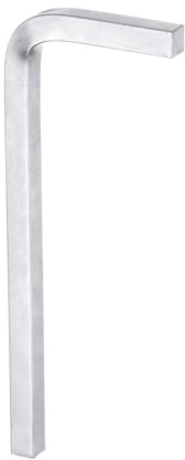 QUARKZMAN Juego de Llaves de Cabeza Cuadrada en Forma de L, 1 Pieza, 5 mm, Acero Cromo-Vanadio, Llave de Perno de 4 Puntos para Reparaciones Básicas en el Hogar, Color Plateado