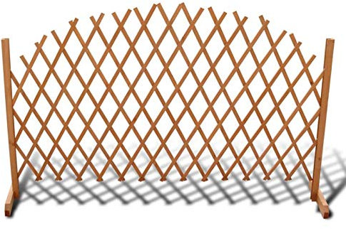 Iiaky Clôture en Treillis Bois Solide 180x100 cm,Barriere Jardin Exterieur,Barriere Jardin,Portillon Grillage