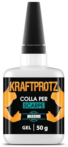 ARKA 50 g Schuhkleber extra stark - Transparent - Inkl. Anti-Austrocknungs-Spitze - KRAFTPROTZ - Dickflüssiger Superkleber