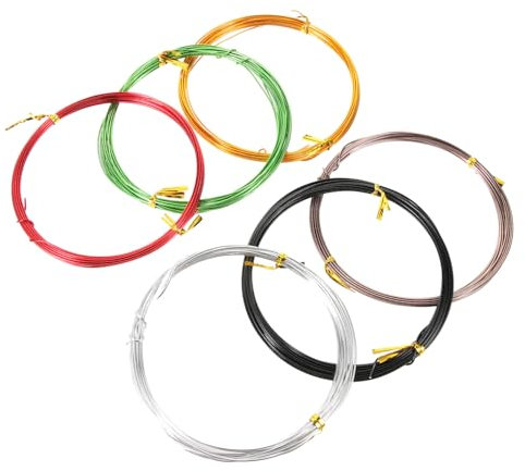 VANZACK 6stücke Aluminium Bonsai Bunte Flexible Drahtrollen Für Bonsai-formgebung Für Gartenliebhaber Und Pflanzenpflege