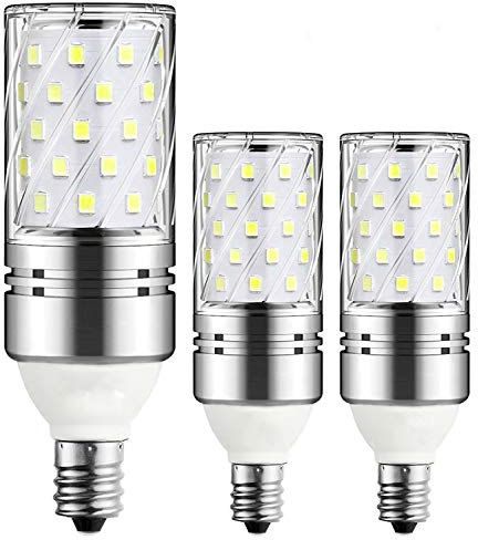 Lampadine a LED E12, 12 W, equivalenti a 100 Watt, 1200 lm, bianco caldo 3000 K, lampadine a LED a candelabro, base decorativa E12, non dimmerabile, confezione da 3